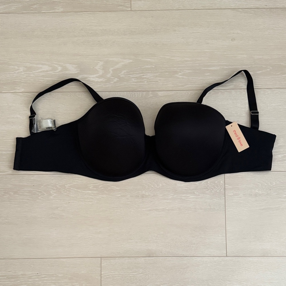 ThirdLove Elegant Black Strapless Bra - Picture 2 of 7